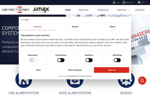 Vorschau von www.simax.de, Simax electronics GmbH