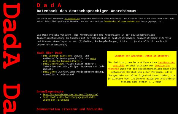 Vorschau von www.ur.dadaweb.de, DadAWeb.de: Die Urversion