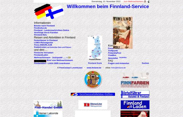 Vorschau von www.finland.de, Finnland-Service