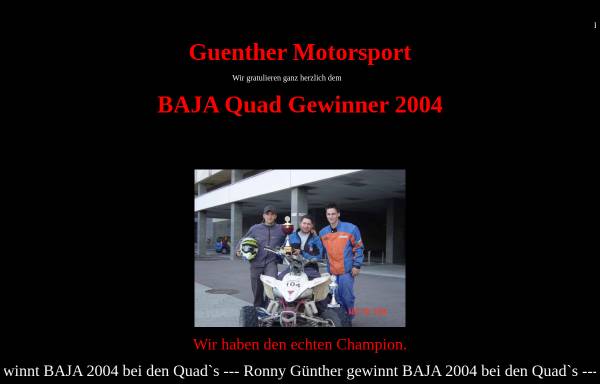 Vorschau von guenther-motorsport.de, Günther, Ronny