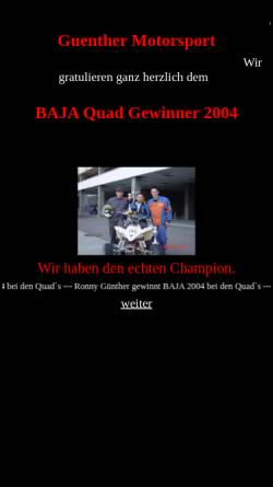 Vorschau der mobilen Webseite guenther-motorsport.de, Günther, Ronny