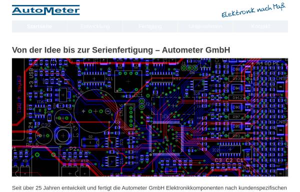 Vorschau von www.autometer.de, Autometer GmbH