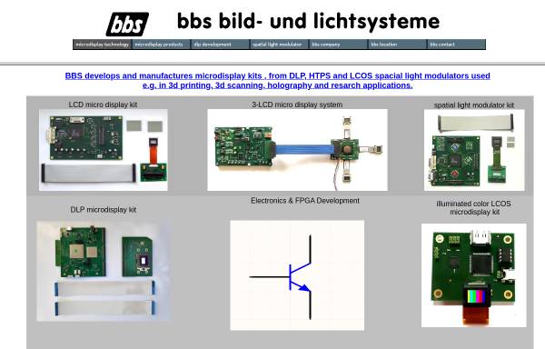 Vorschau von www.bbs-bildsysteme.com, BBS Bild- und Lichtsysteme GmbH