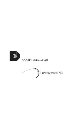 Vorschau der mobilen Webseite www.dogrel.ch, Dogrel elektronik AG