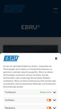 Vorschau der mobilen Webseite www.ebru.de, EBRU GmbH