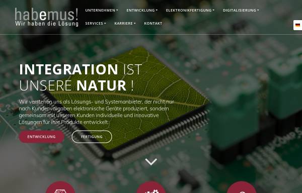 Vorschau von habemus.com, Habemus! Electronic + Transfer GmbH