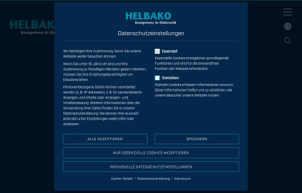 Vorschau von www.helbako.de, Helbako Elektronik-Baugruppen GmbH & Co. KG