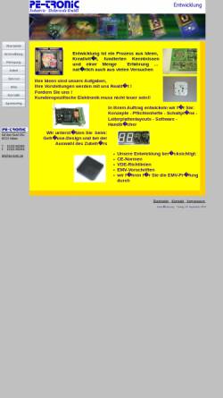 Vorschau der mobilen Webseite www.pe-tronic.de, PE-tronic Industie-Elektronik GmbH