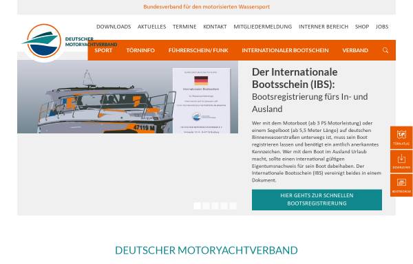 Vorschau von www.dmyv.de, Deutscher Motoryachtverband e.V.