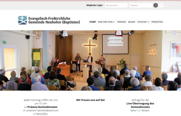 Vorschau von www.efg-neuhofen.de, Evangelisch-Freikirchliche Gemeinde Neuhofen