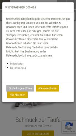 Vorschau der mobilen Webseite www.silberketten-store.de, Silberketten Store