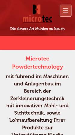 Vorschau der mobilen Webseite www.microtec-bobingen.com, Microtec GmbH