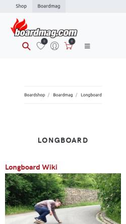 Vorschau der mobilen Webseite www.longboarder.de, longboarder.de