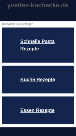 Vorschau der mobilen Webseite www.yvettes-kochecke.de, Fettarm kochen
