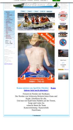 Vorschau der mobilen Webseite www.nordkanu.de, Nordkanu