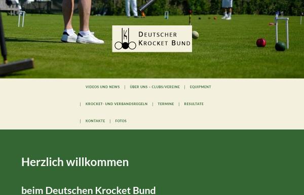 Vorschau von www.krocket.de, Deutscher Krocket Bund