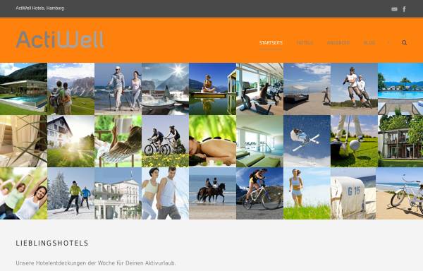 Vorschau von www.actiwell-hotels.com, ActiWell Sport- und Wellnesshotels