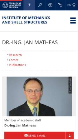 Vorschau der mobilen Webseite www.matheas.eu, Schalentheorie [Matheas, Dr.-Ing. Jan]