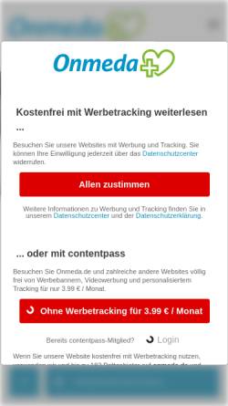 Vorschau der mobilen Webseite www.onmeda.de, Eierstockkrebs