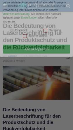 Vorschau der mobilen Webseite www.b-quadrat.de, Laser