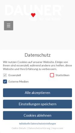 Vorschau der mobilen Webseite www.dauner-quellen.de, Dauner Runde - Stadtmarketing der Stadt Daun