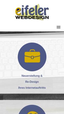 Vorschau der mobilen Webseite www.eifeler-webdesign.de, Eifeler Webdesign Herbert Michels