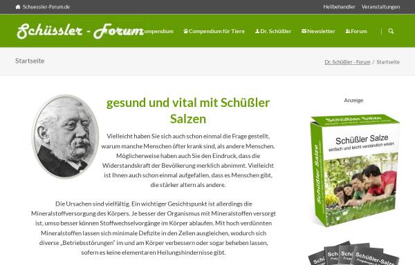 Vorschau von www.schuessler-forum.de, Dr. Schüßler Forum