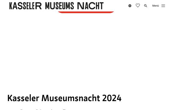 Vorschau von www.museumsnacht.de, Kasseler Museumsnacht