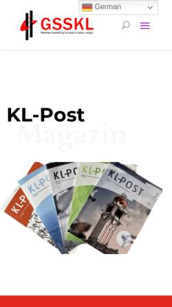 Vorschau der mobilen Webseite www.kl-post.com.my, KL-Post