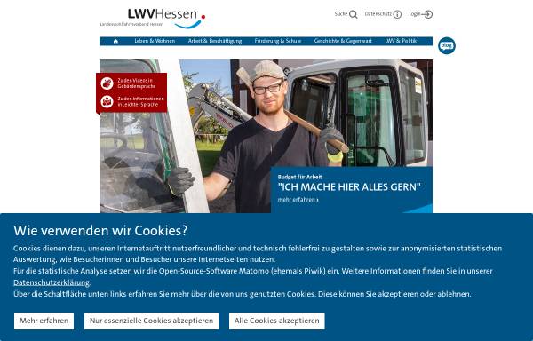 Vorschau von www.lwv-hessen.de, Landeswohlfahrtsverband Hessen