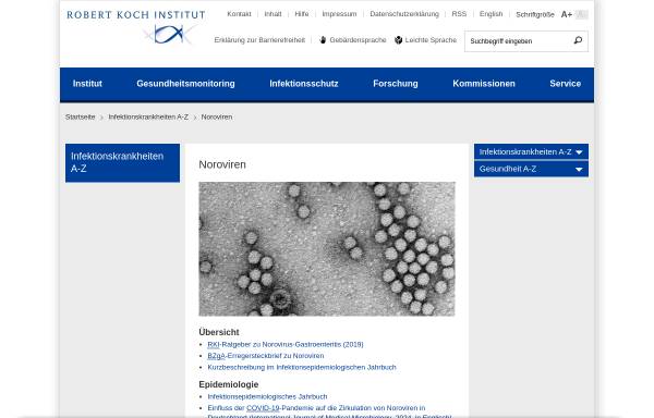 Vorschau von www.rki.de, RKI: Noroviren