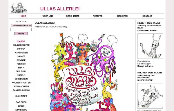 Vorschau von www.ullas-allerlei.de, Ullas Allerlei
