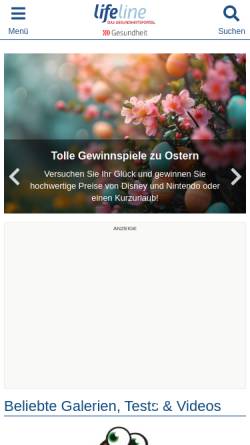 Vorschau der mobilen Webseite www.qualimedic.de, Qualimedic: Lungenkrebs