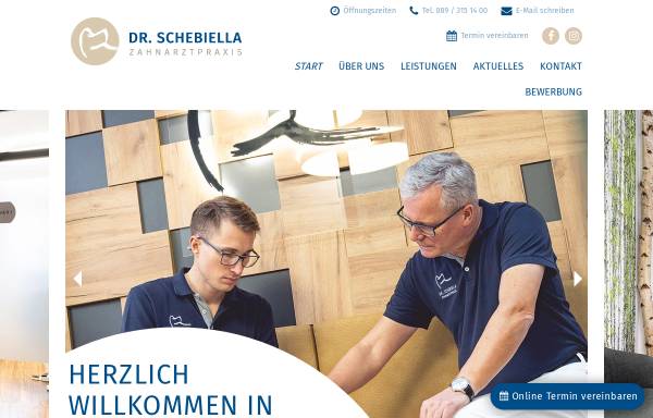Vorschau von www.dr-schebiella.de, Fachzahnarztpraxis Dres. Schebiella