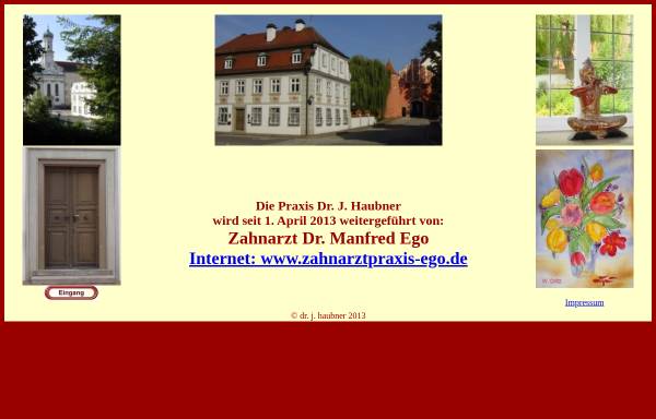 Vorschau von www.dr-haubner.de, Dr. Johannes Haubner