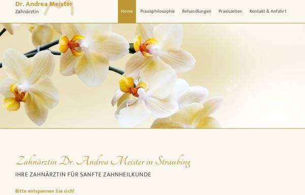 Vorschau von www.sanfte-zahnheilkunde-straubing.de, Dr. med. dent. Andrea Meister