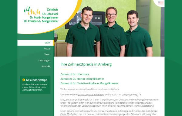 Vorschau von www.zahnaerzte-hock-mangelkramer.de, Dres. Hock und Mangelkramer