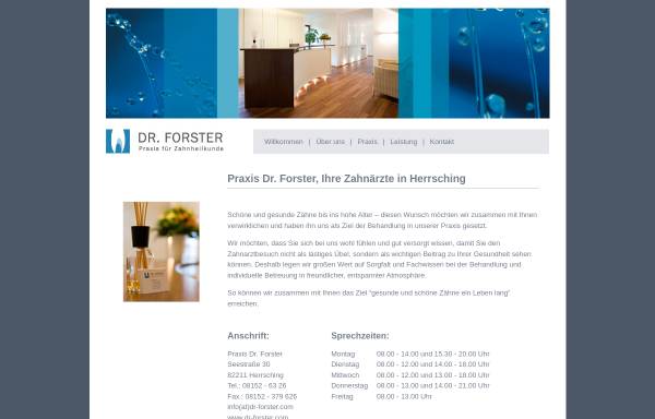 Vorschau von www.dr-forster.com, Forster, Konrad Dr.
