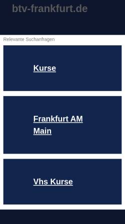 Vorschau der mobilen Webseite www.btv-frankfurt.de, Babysitter- und Tagespflegevermittlung e.V.