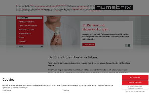 Vorschau von www.humatrix.de, Humatrix AG