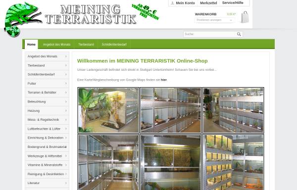 Vorschau von www.meining-terraristik.de, Meining-Terraristik