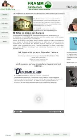 Vorschau der mobilen Webseite www.framm.de, Framm Bürotechnik, Inh. Hermann Framm