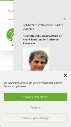 Vorschau der mobilen Webseite www.aekh.at, Ärztegesellschaft für Klassische Homöopathie