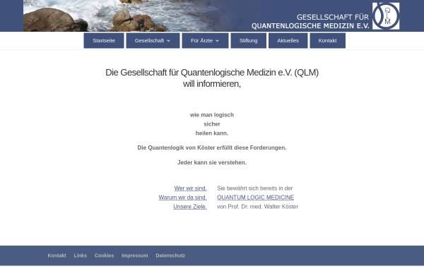 Vorschau von www.qlm-online.de, QLM - Gesellschaft für Quantenlogische Homöopathische Medizin e.V.