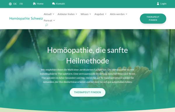 Vorschau von www.vfkh.ch, VFKH - Verein zur Förderung der Klassischen Homöopathie