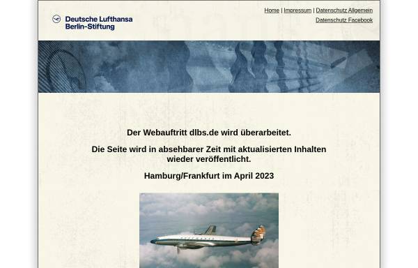 Vorschau von www.dlbs.de, Deutsche Lufthansa Berlin-Stiftung