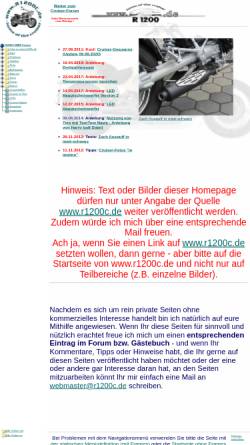 Vorschau der mobilen Webseite www.r1200c.de, R1200C - Home of the Cruiser