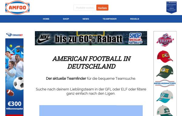 Vorschau von www.amfid.de, AmFiD - American Football in Deutschland