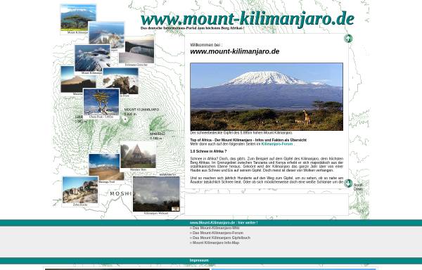 Vorschau von www.mount-kilimanjaro.de, Mount Kilimanjaro [Detlev Kostka]