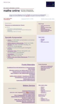 Vorschau der mobilen Webseite www.mathe-online.at, Mathe Online